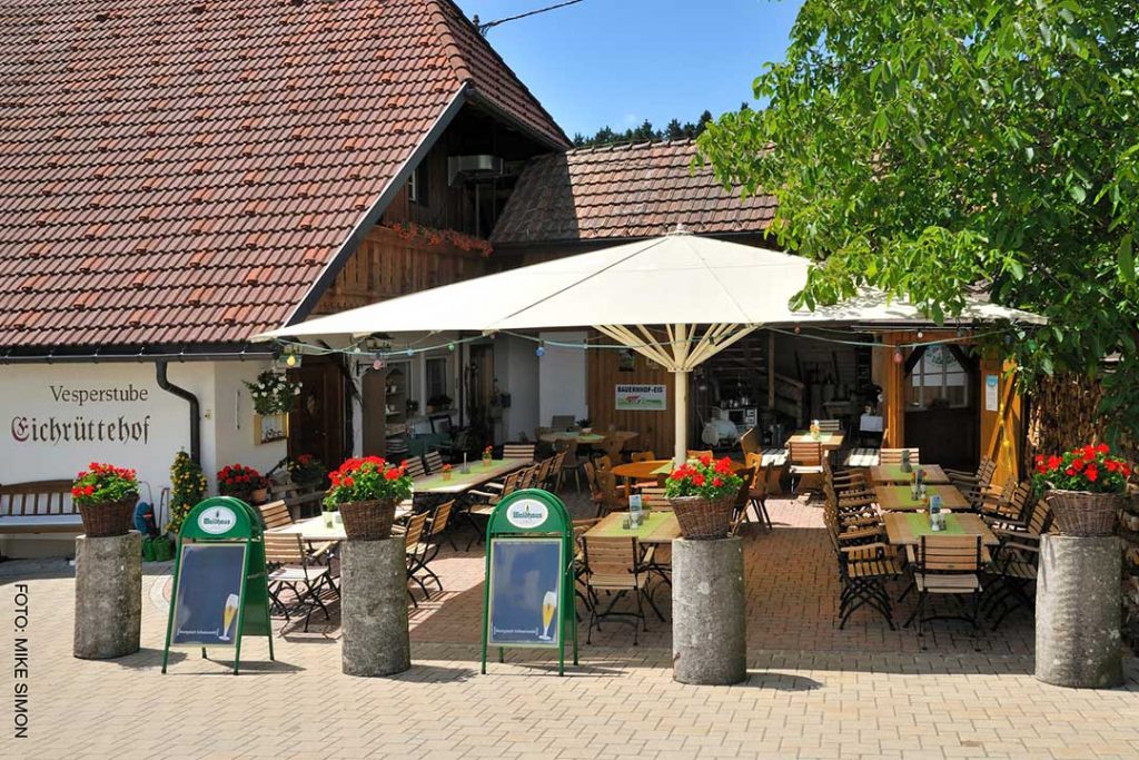 Eichrüttehof Görwihl Wirtsgarten